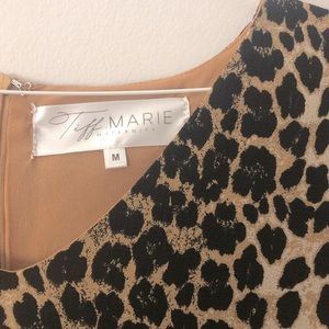 Leopard Print Maternity Dress - Size Medium